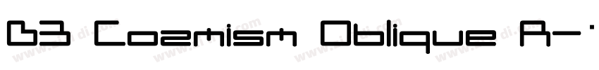 D3 Cozmism Oblique R字体转换